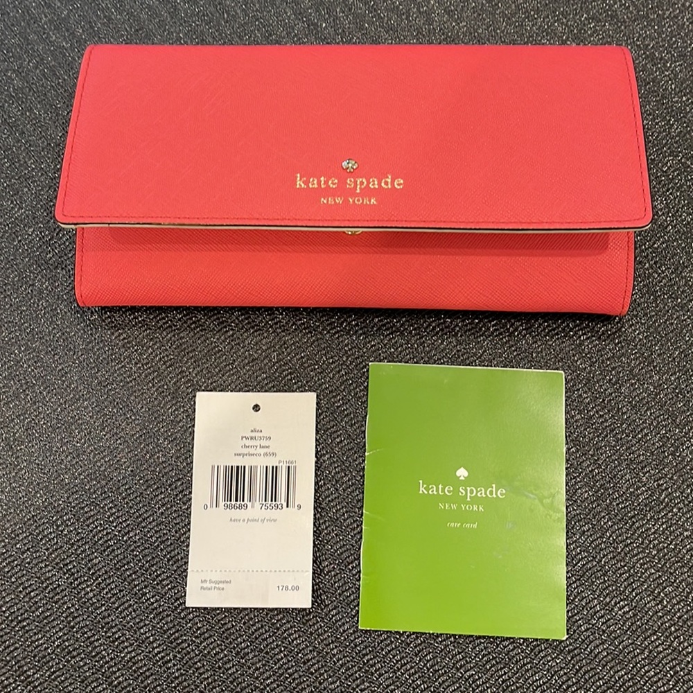 Kate Spade Aliza Cherry Lane Wallet - Picture 2 of 6